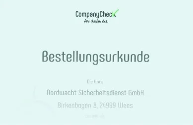 Bestellurkunde Betriebsarzt