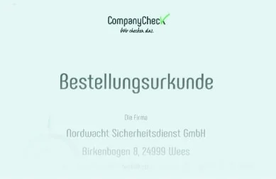 Bestellurkunde Datenschutzbeauftragter